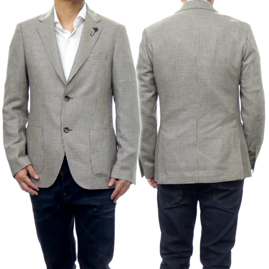 LARDINI ラルディーニ メンズシングル2Bジャケット IV528AQ IVSF63401 ブラウン系マルチカラー