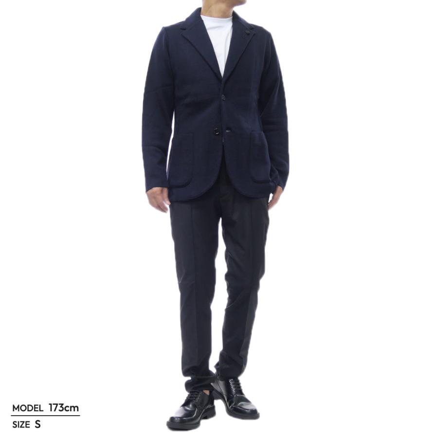 LARDINI ラルディーニ メンズシングル2Bジャケット CNCLJM56 CN65000 ネイビーの画像