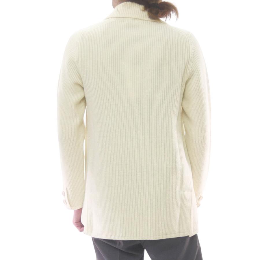 LARDINI ラルディーニ メンズダブル6Bニットジャケット AALJN98 AA65036 オフホワイトの画像