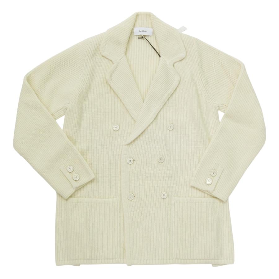 LARDINI ラルディーニ メンズダブル6Bニットジャケット AALJN98 AA65036 オフホワイトの画像