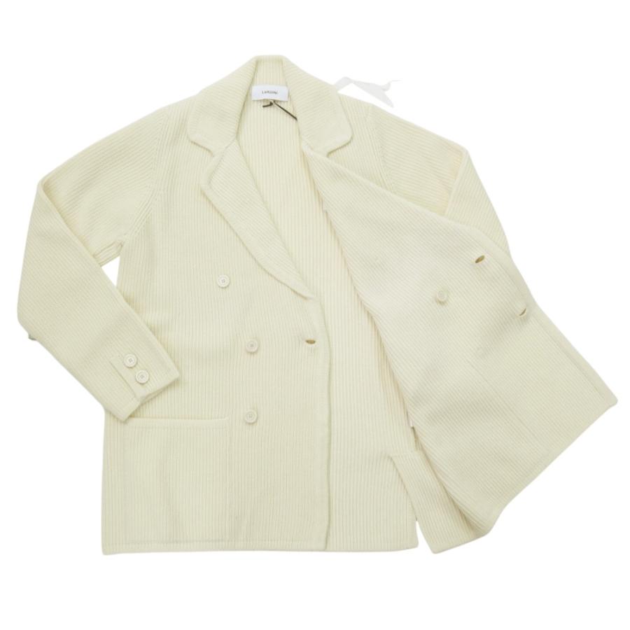 LARDINI ラルディーニ メンズダブル6Bニットジャケット AALJN98 AA65036 オフホワイトの画像
