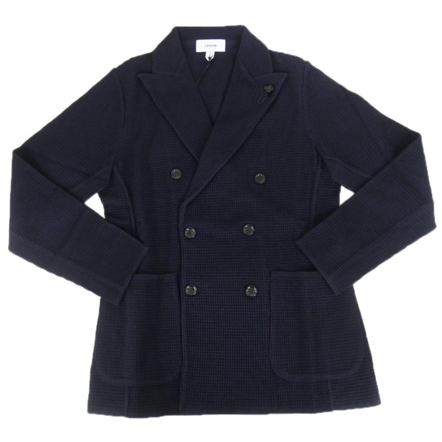 LARDINI ラルディーニ メンズダブル6Bニットジャケット CNLJM57 AA65001 ネイビーの画像
