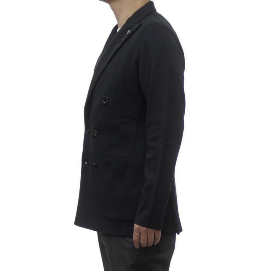LARDINI ラルディーニ メンズダブル6Bニットジャケット ブラックMサイズ LARDINI（ラルディーニ） ラルディーニ / LARDINI / ダブル ニット