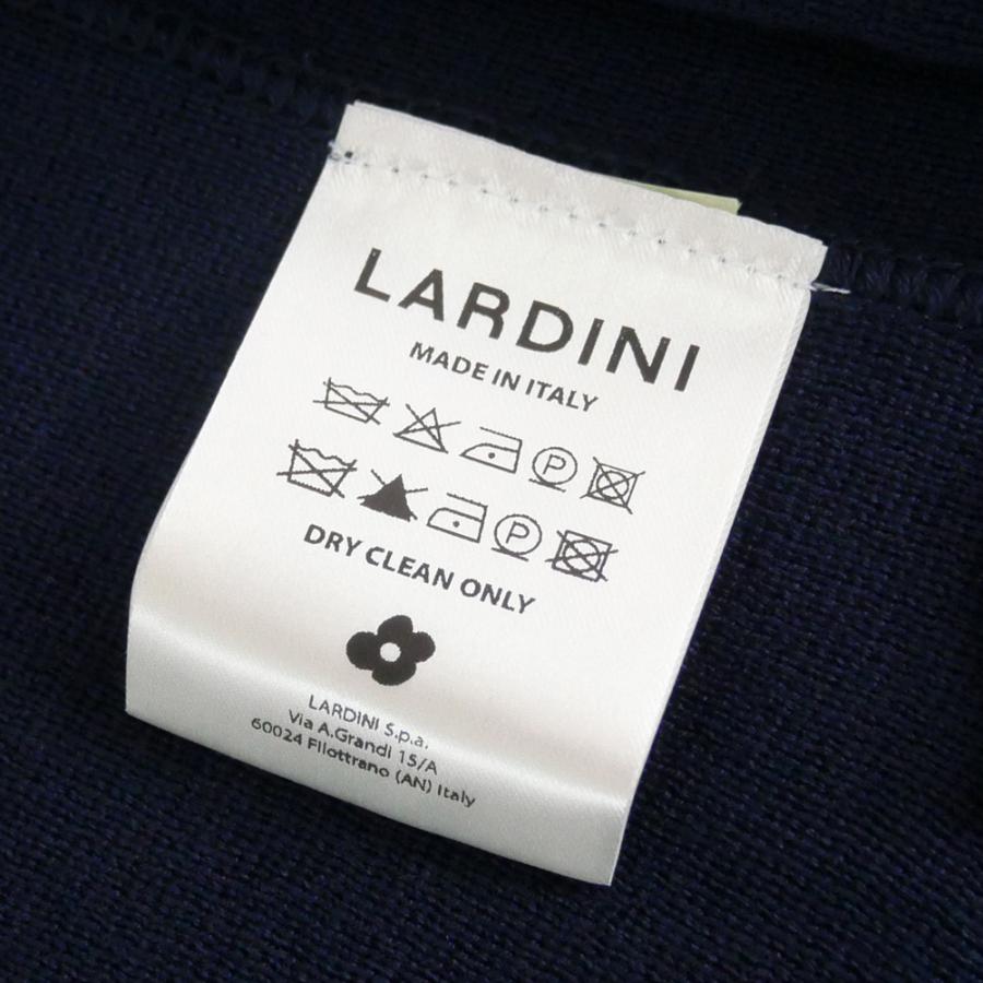 LARDINI ラルディーニ メンズダブル6Bニットジャケット CNLJM57 CN66003 ネイビー 2026春夏新作の画像