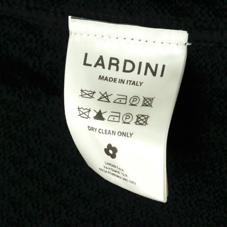 LARDINI ラルディーニ メンズシングル2Bニットジャケット CNCLJM56 PA66004 ブラック 2026春夏新作の画像