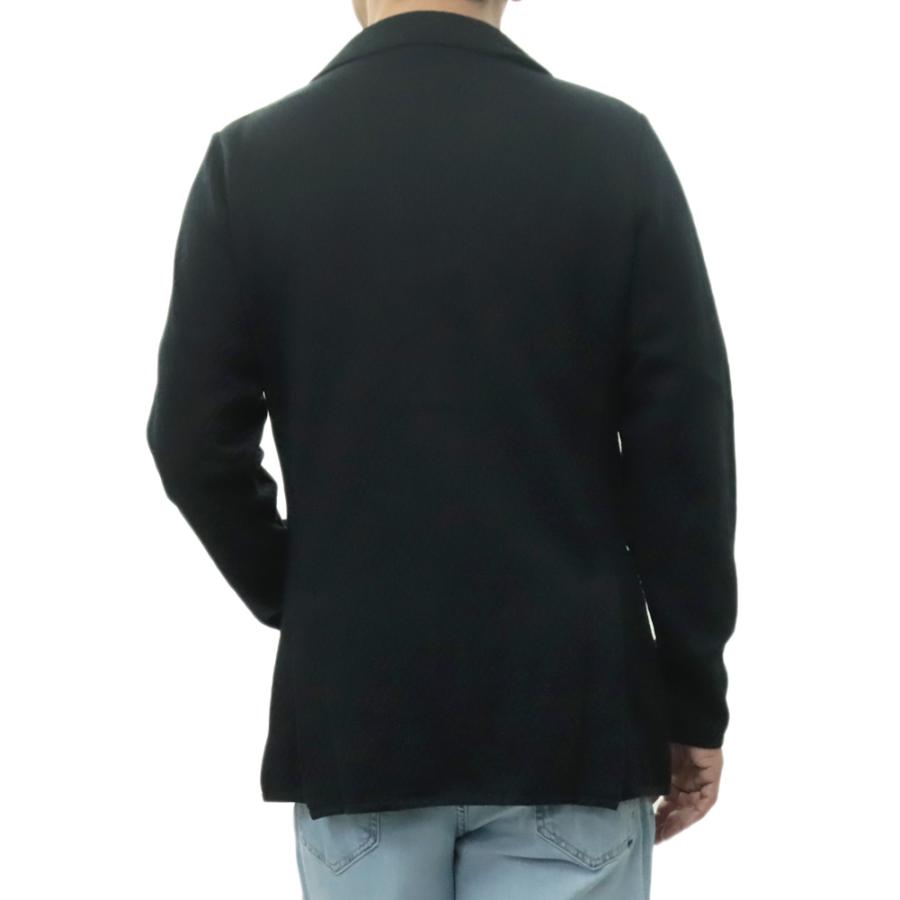 LARDINI ラルディーニ メンズシングル2Bニットジャケット CNCLJM56 PA66004 ブラック 2026春夏新作の画像