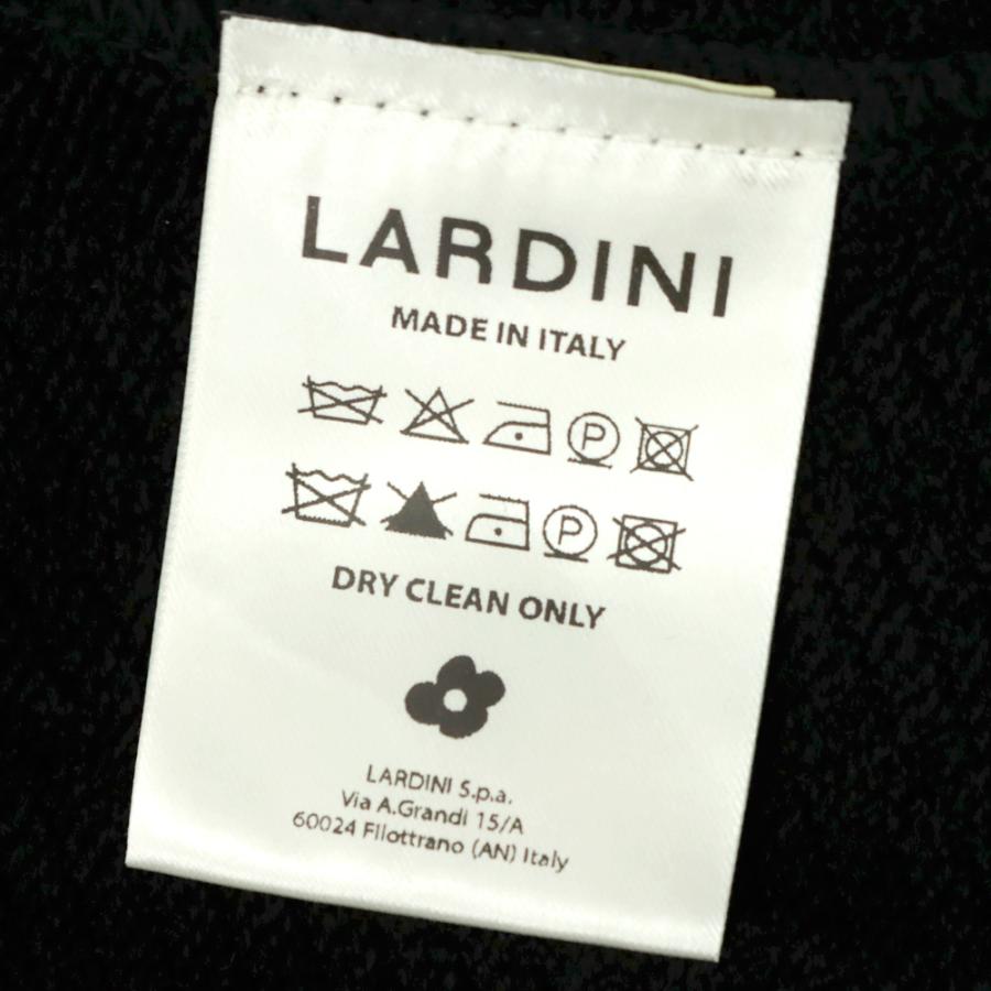 LARDINI ラルディーニ メンズシングル2Bニットジャケット CNCLJM56 PA66008 ブラック 2026春夏新作の画像