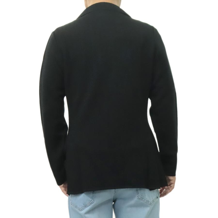 LARDINI ラルディーニ メンズシングル2Bニットジャケット CNCLJM56 PA66008 ブラック 2026春夏新作の画像