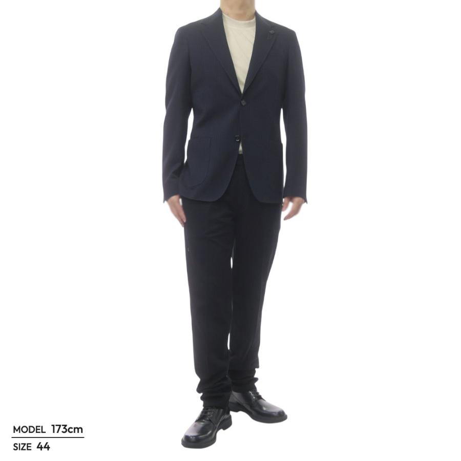LARDINI ラルディーニ メンズシングル2Bジャケット CN6202Q PAIF66515 ダークネイビー 2026春夏新作の画像
