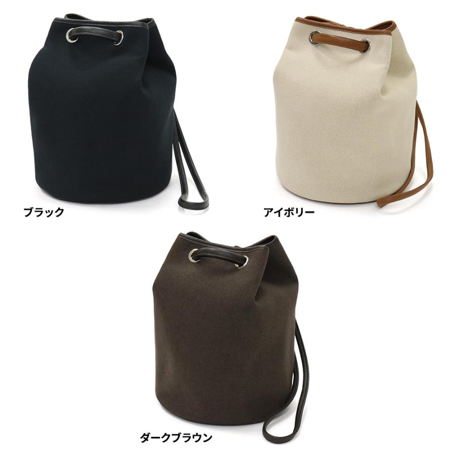 LAVA ラヴァ キャンバス×レザー ドローストリングバッグ LV21BKT_CAN 2026春夏新作の画像