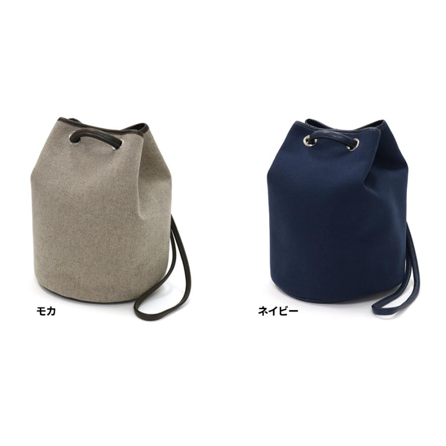 LAVA ラヴァ キャンバス×レザー ドローストリングバッグ LV21BKT_CAN 2026春夏新作の画像
