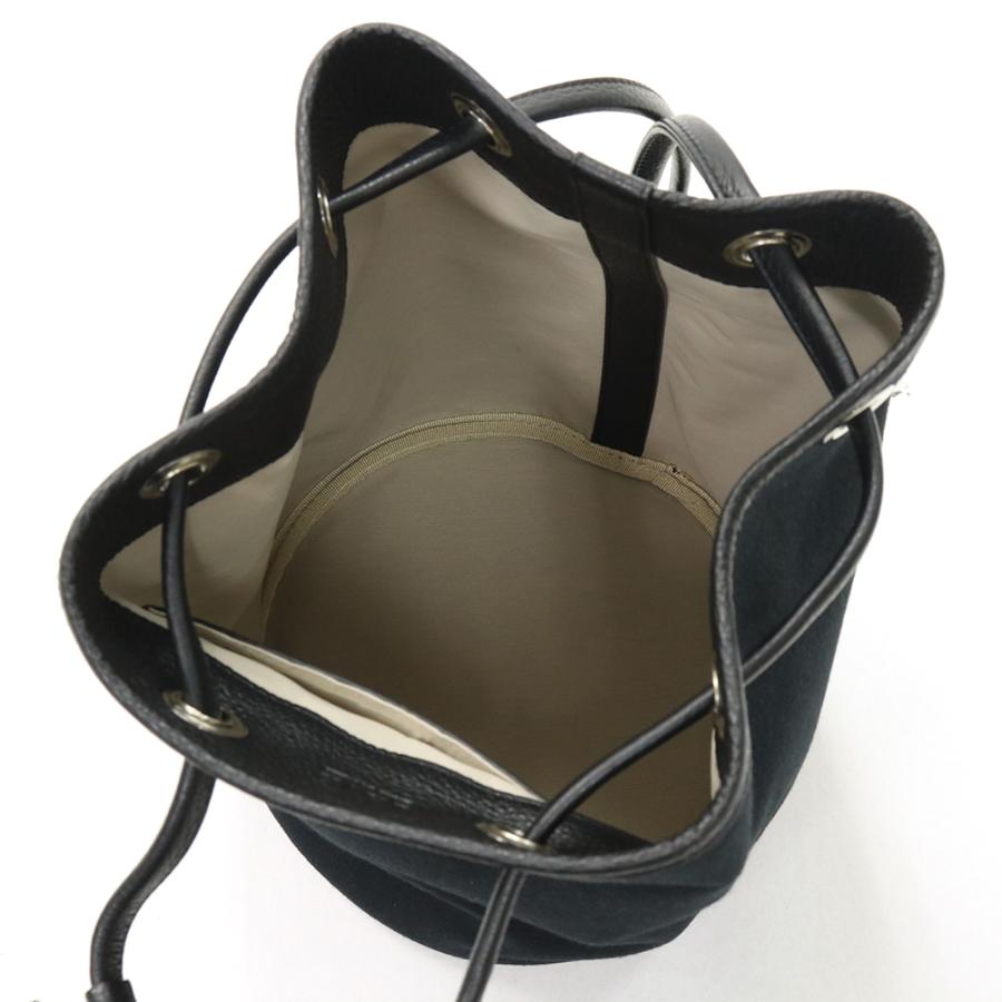 LAVA ラヴァ キャンバス×レザー ドローストリングバッグ LV21BKT_CAN 2026春夏新作の画像