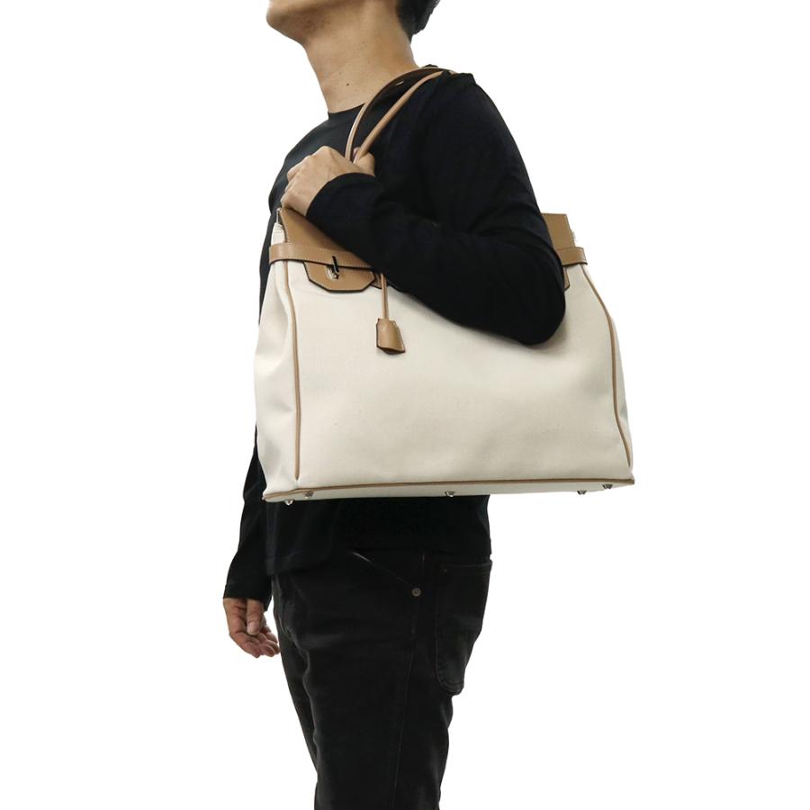 LAVA ラヴァ キャンバス×レザー トートバッグ LV42HW_CAN 2026春夏新作の画像