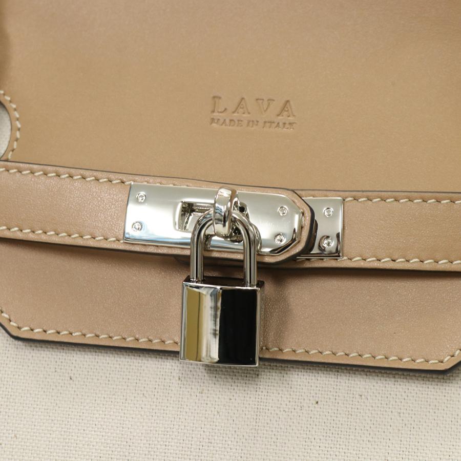 LAVA ラヴァ キャンバス×レザー トートバッグ LV42HW_CAN 2026春夏新作の画像