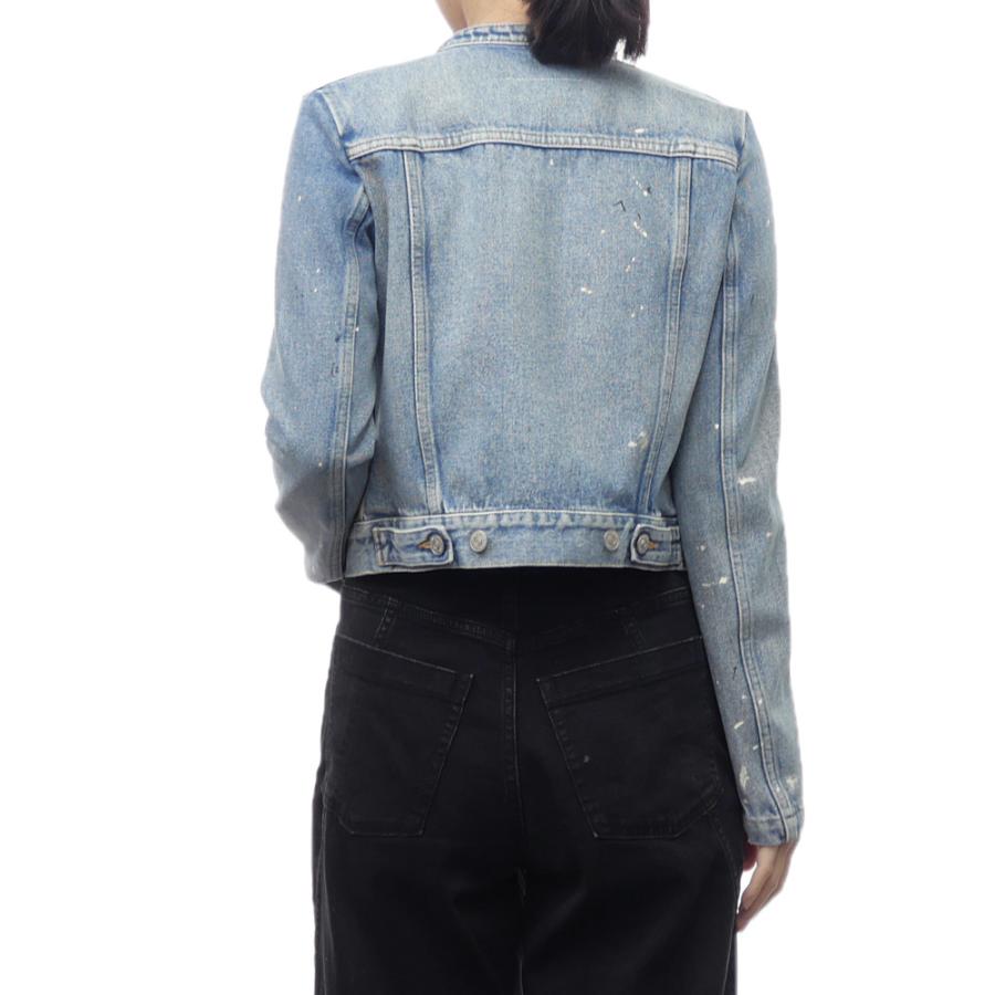 MM6 エムエムシックス レディースデニムジャケット S52AM0287 S30589 ブルーの画像