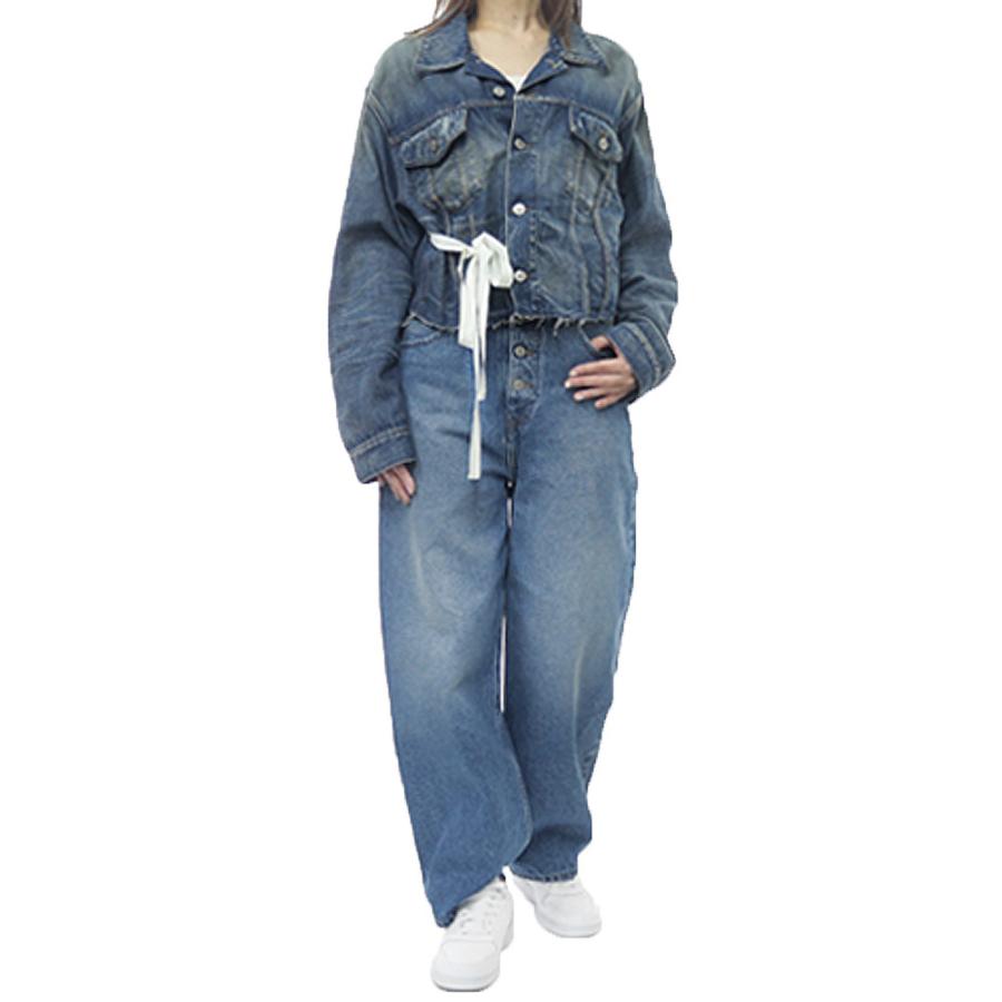 美品 エムエムシックス MM6 Maison Margiela シャツ ジャケット デニム コットン トップス レディース イタリア製 M インディゴブルー MM6 - 美品 エムエムシックス MM6 Maison Margiela シャツ ジャケット