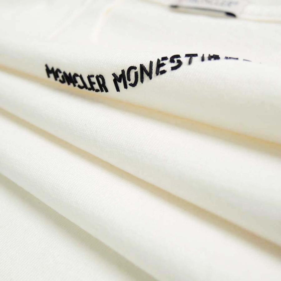 MONCLER モンクレール メンズクルーネックTシャツ 8C00044 8390T ホワイト /2024春夏新作｜tre-style｜06