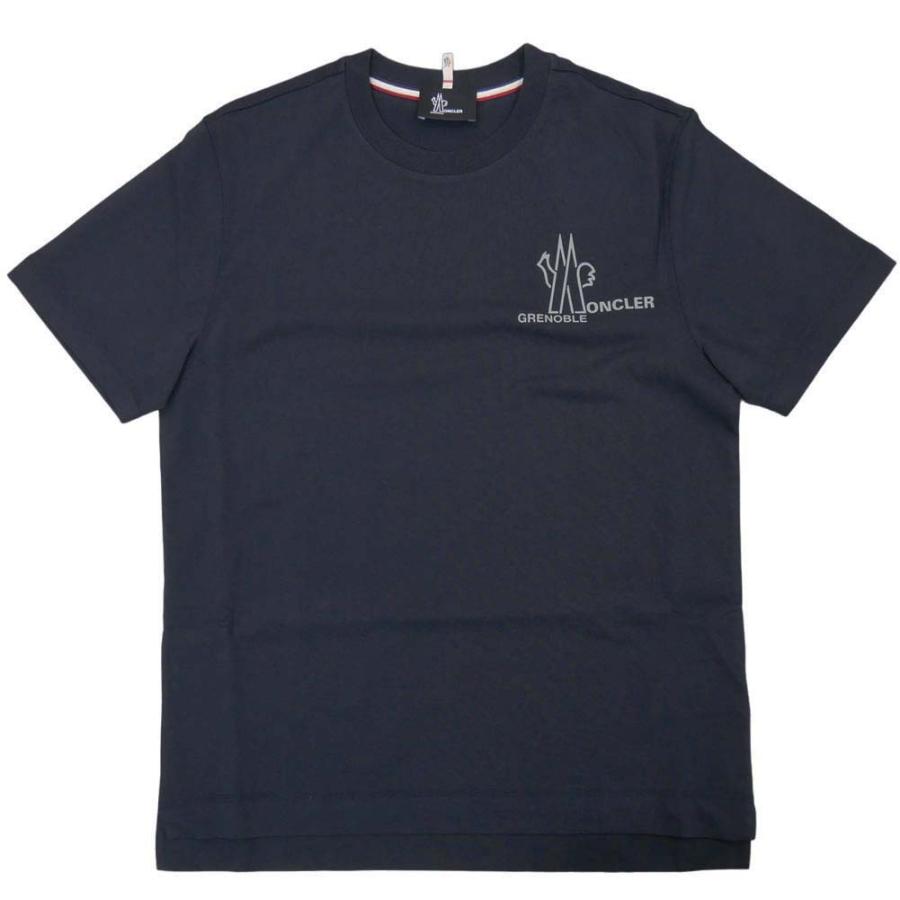 MONCLER モンクレール メンズクルーネックTシャツ 8C00002 83927 ダークネイビー /2024春夏新作｜tre-style｜02