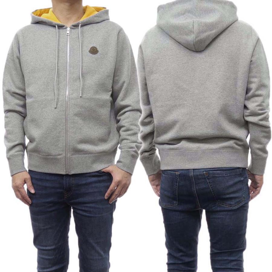 超美品】MONCLER モンクレール ジップアップパーカー グレー