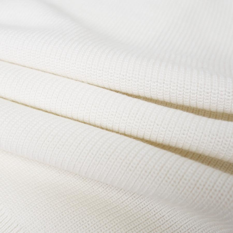 MONCLERモンクレール ハーフロゴニットセーター ホワイト L MONCLER モンクレール ニット セーター トップス 刺しゅうロゴ