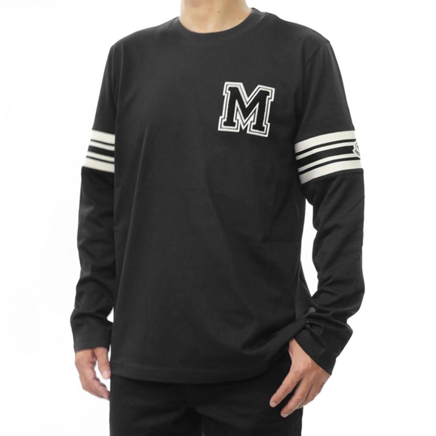 MONCLER モンクレール クルーネックロングスリーブTシャツ ブラック 楽天市場】モンクレール MONCLER クルーネック 長袖Tシャツ