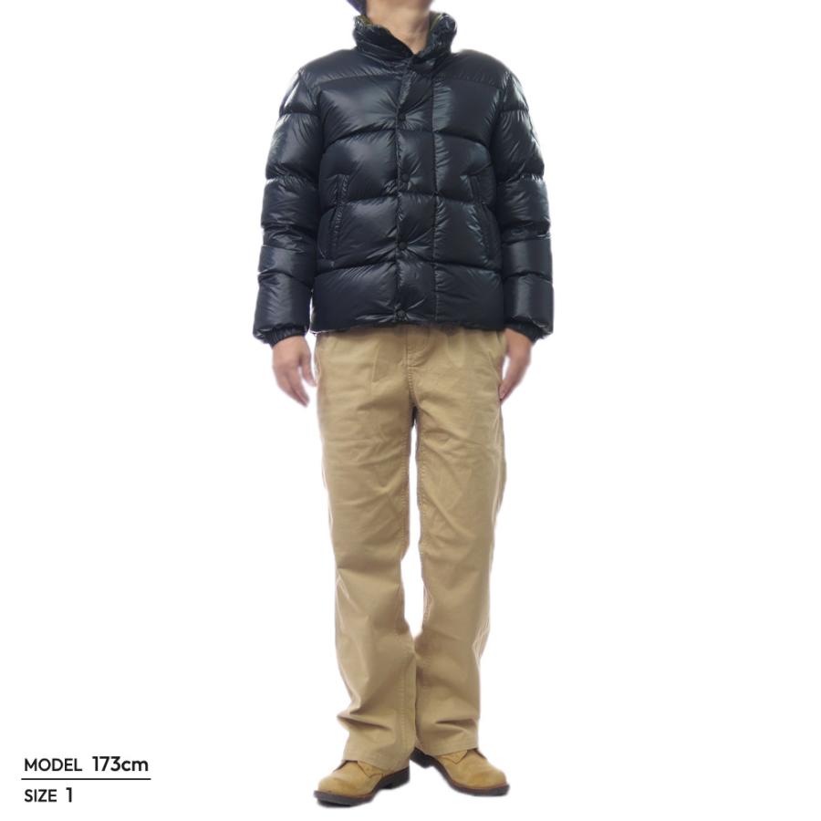 MONCLER モンクレール メンズダウンブルゾン 1A00130 596XE / TRIPITI ネイビー×カーキの画像