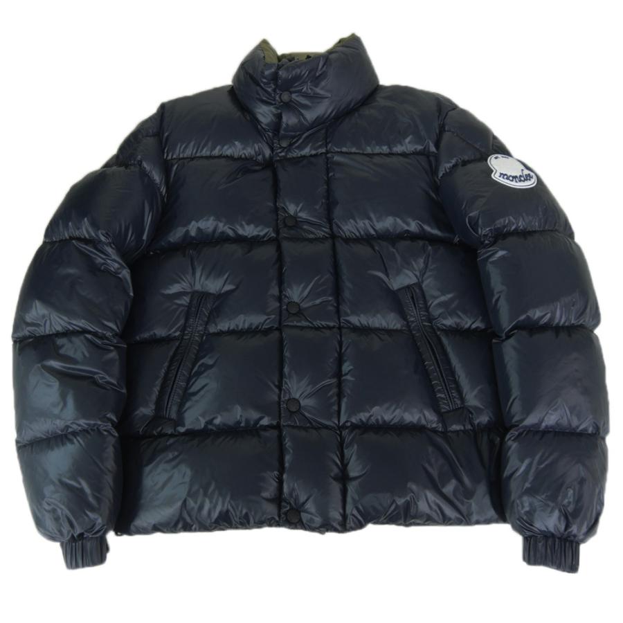 MONCLER モンクレール メンズダウンブルゾン 1A00130 596XE / TRIPITI ネイビー×カーキの画像