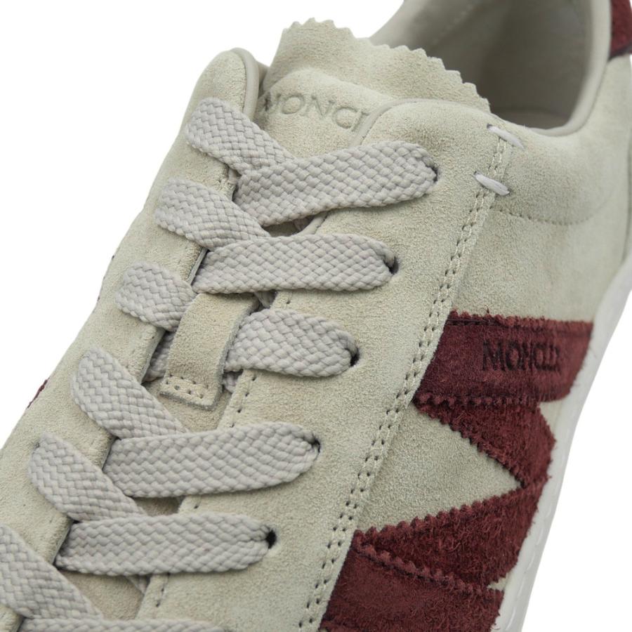 MONCLER モンクレール メンズローカットスニーカー 4M00240 M7633 / MONACO2 オフホワイト×ワインレッドの画像