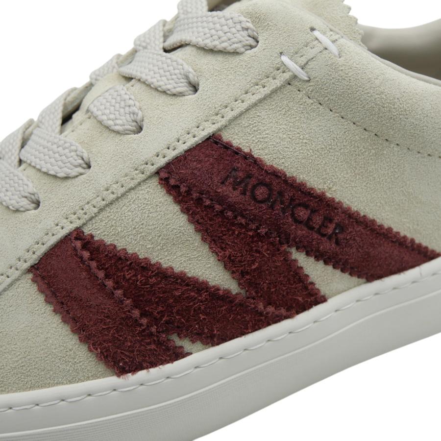 MONCLER モンクレール メンズローカットスニーカー 4M00240 M7633 / MONACO2 オフホワイト×ワインレッドの画像