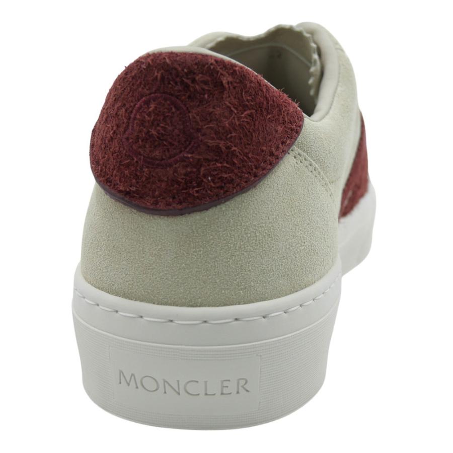 MONCLER モンクレール メンズローカットスニーカー 4M00240 M7633 / MONACO2 オフホワイト×ワインレッドの画像