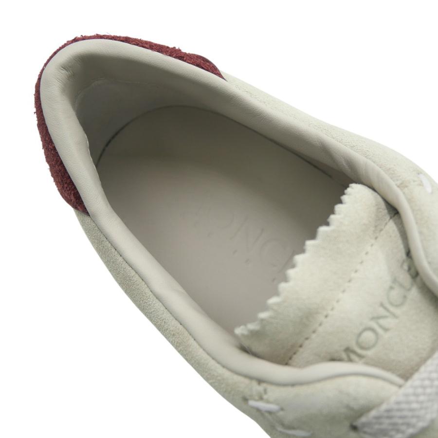 MONCLER モンクレール メンズローカットスニーカー 4M00240 M7633 / MONACO2 オフホワイト×ワインレッドの画像