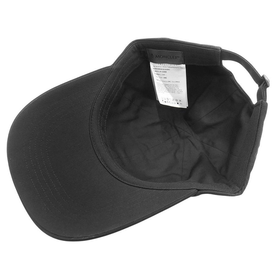 MONCLER モンクレール レディース キャップ 3B00018 0U082 / BASEBALL CAP ブラックの画像