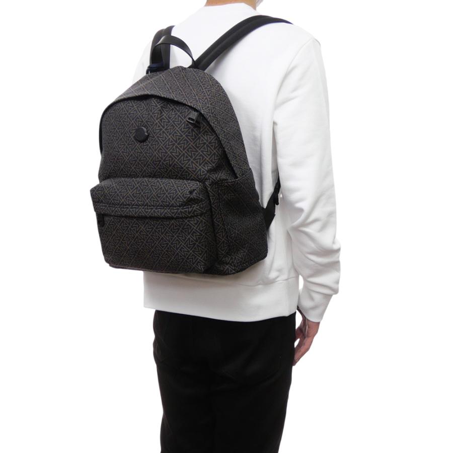 MONCLER モンクレール メンズバックパック 5A00009 M6257 / NEW PIERRICK ネイビー×ブラウンの画像