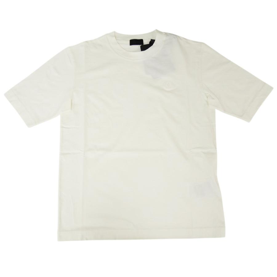 MONCLER モンクレール レディースクルーネックTシャツ 8C00005 89A17 オフホワイトの画像