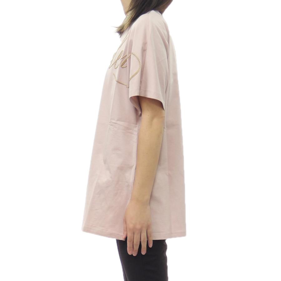セールSS MONCLER モンクレール Tシャツ レディース 半袖 クルーネック コットン 綿100％ 8C00003 89AUO ピンク MONCLER（モンクレール） レディースクルーネックTシャツ 8C00003