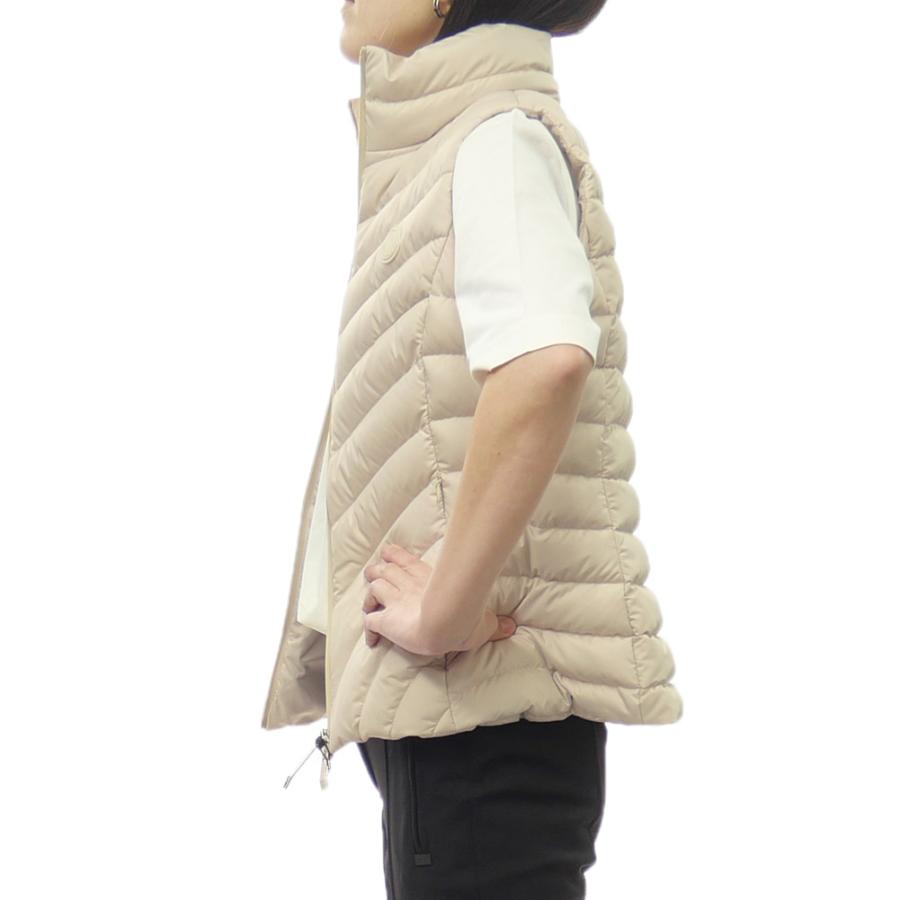 美品　モンクレール　フリル　ベスト　アイボリー　ホワイト　S ハイブリッド MONCLER モンクレール レディースダウンベスト 1A00030 597U5