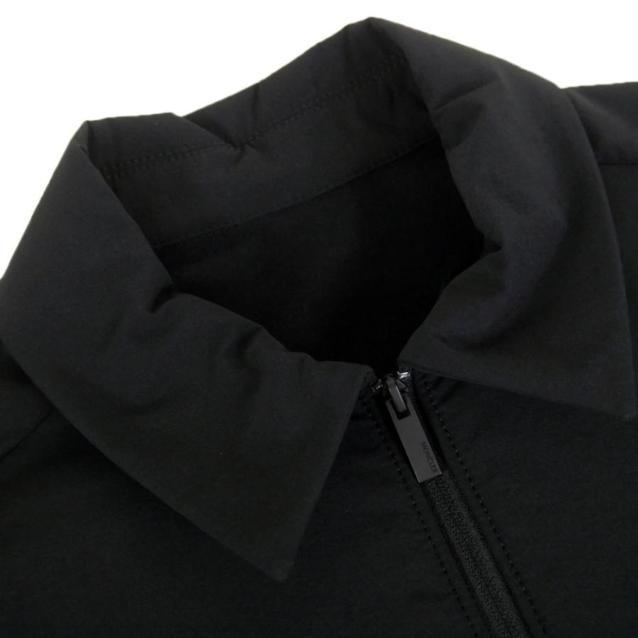 MONCLER モンクレール メンズハーフジップ半袖シャツ 2F00008 59974 ブラック 2026春夏新作の画像