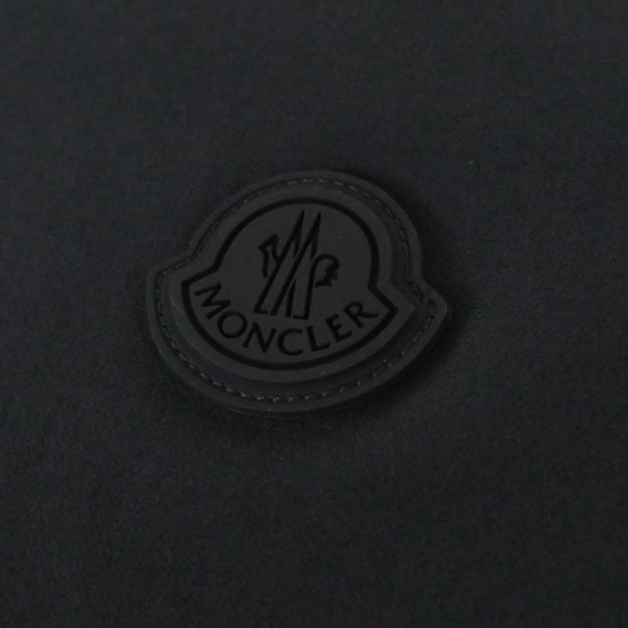 MONCLER モンクレール メンズハーフジップ半袖シャツ 2F00008 59974 ブラック 2026春夏新作の画像