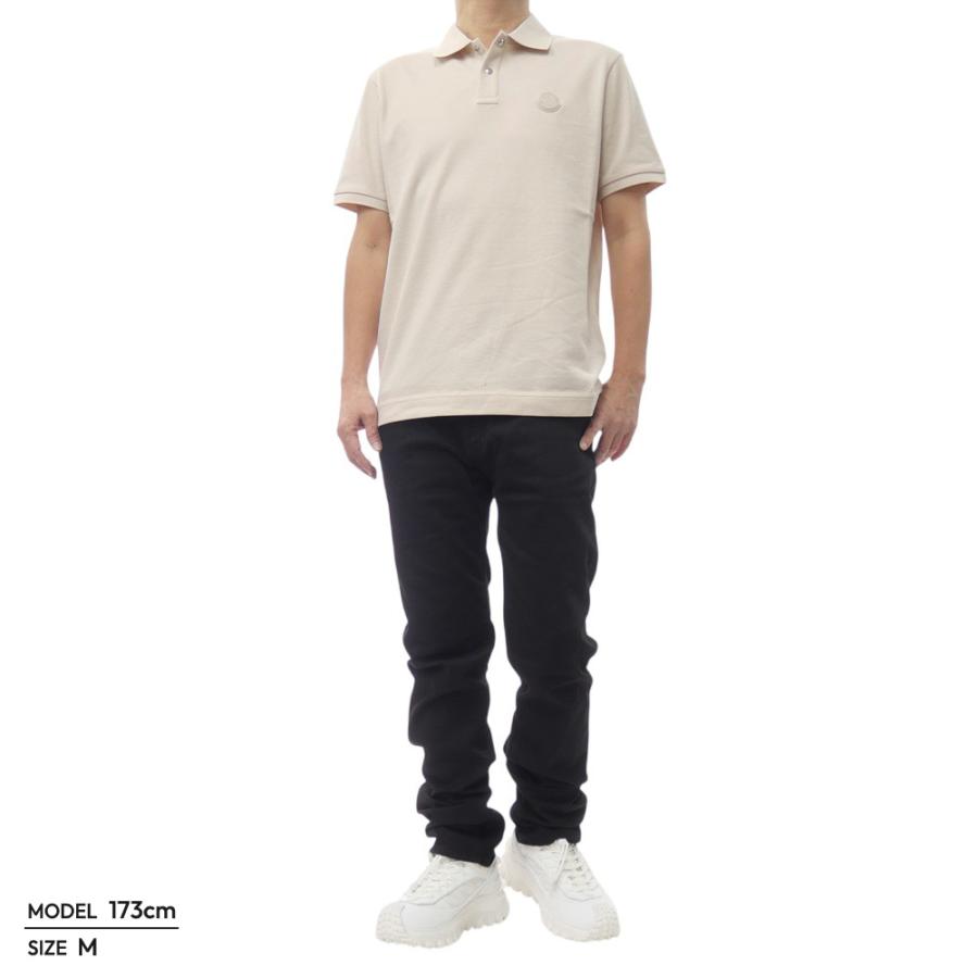 MONCLER モンクレール メンズポロシャツ 8A00012 84556 ベージュ 2026春夏新作の画像