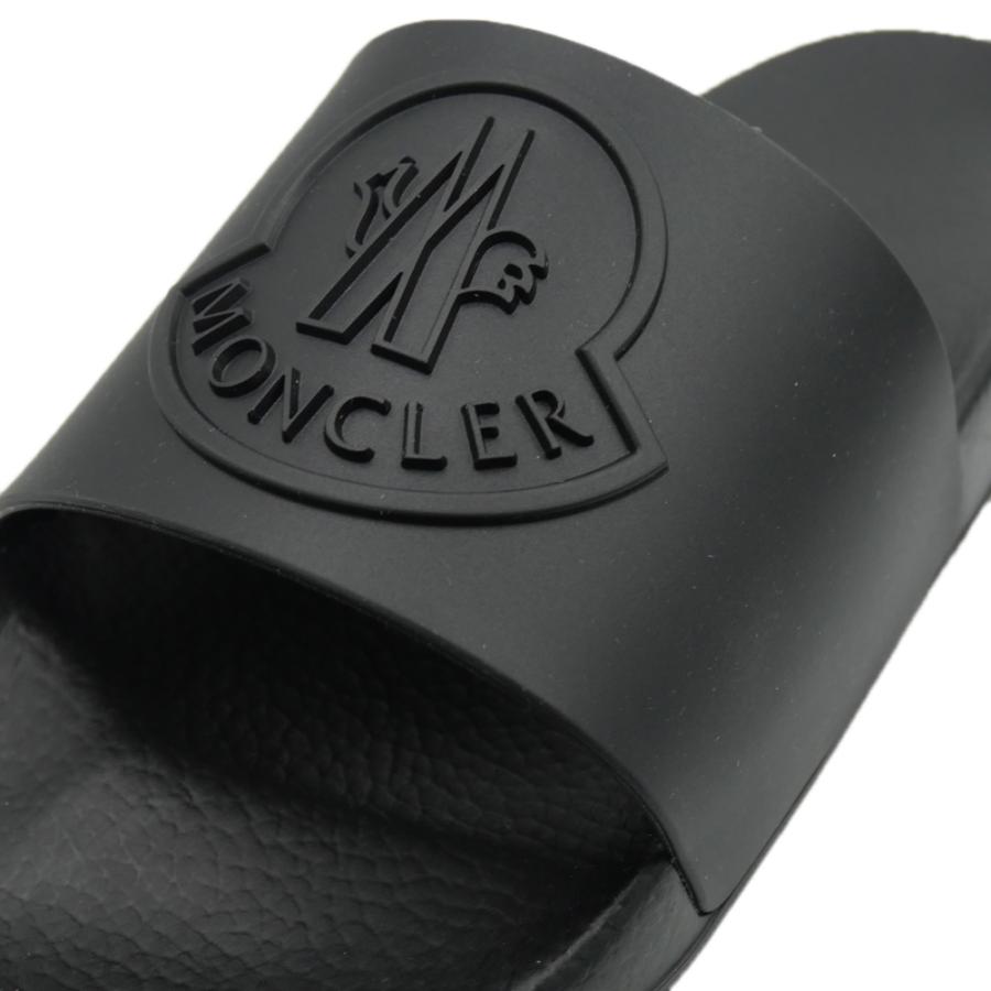 MONCLER モンクレール メンズシャワーサンダル 4C00040 M2999 / BASILE ブラック 2026春夏新作の画像
