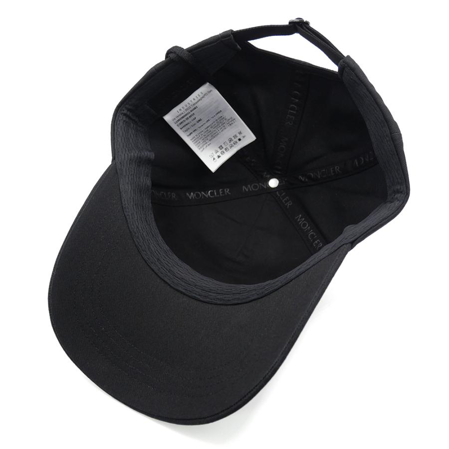 MONCLER モンクレール レディース キャップ 3B00011 0U082 ブラック 2026春夏新作の画像