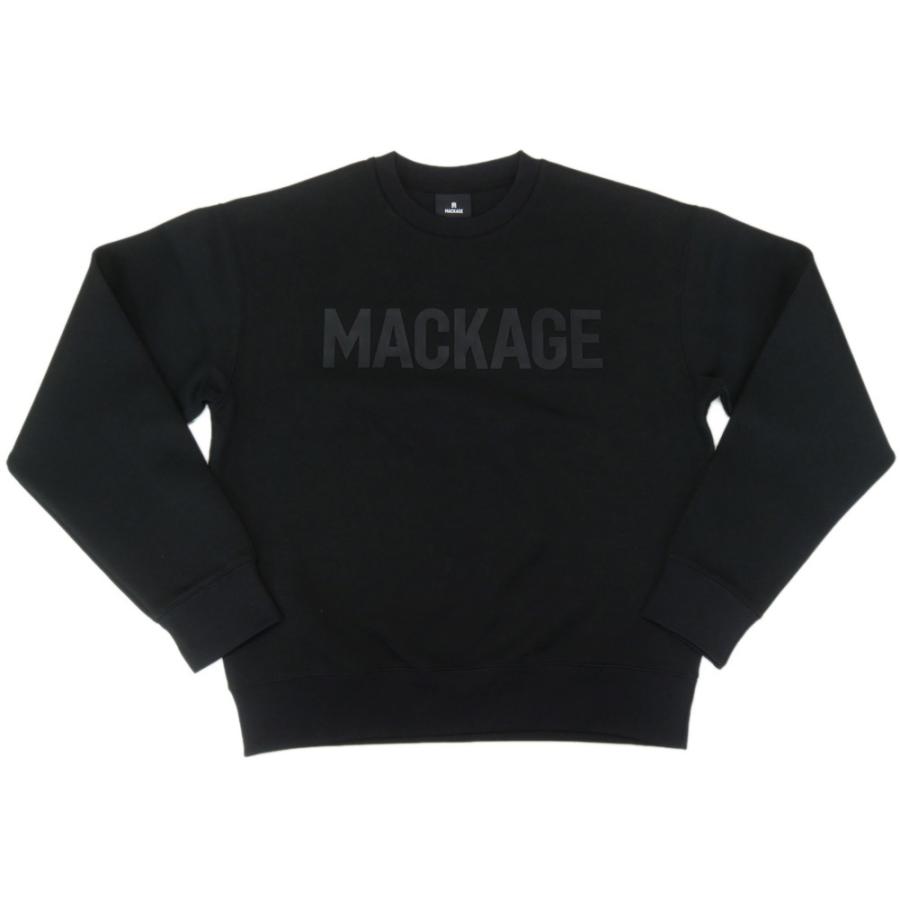 MACKAGE マッカージュ メンズトレーナー JULIUS-Z ブラック 2026春夏新作の画像