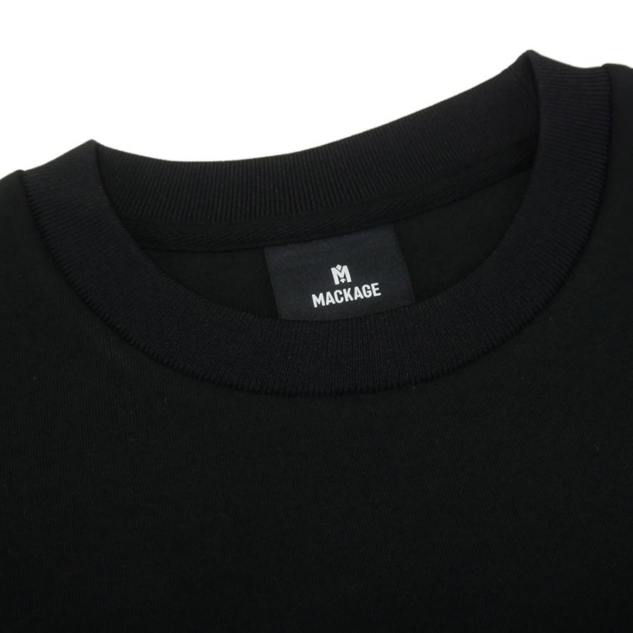 MACKAGE マッカージュ メンズトレーナー JULIUS-Z ブラック 2026春夏新作の画像