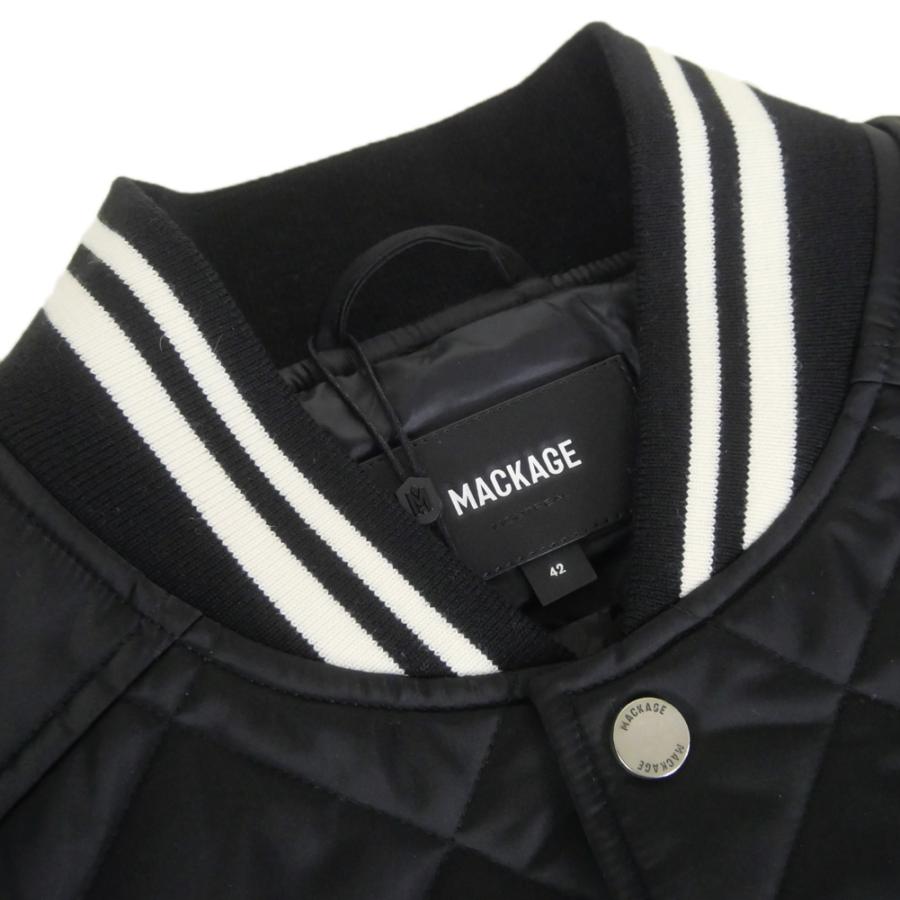 MACKAGE マッカージュ メンズボンバージャケット AIDAN-SA ブラック 2026春夏新作の画像