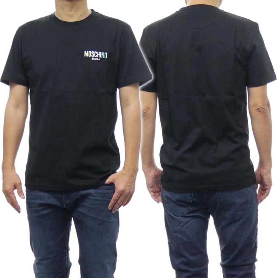 関税込◆MOSCHINO UNDERWEAR クルーネックロング Tシャツ MOSCHINO UNDERWEAR モスキーノアンダーウェア レディースクルー