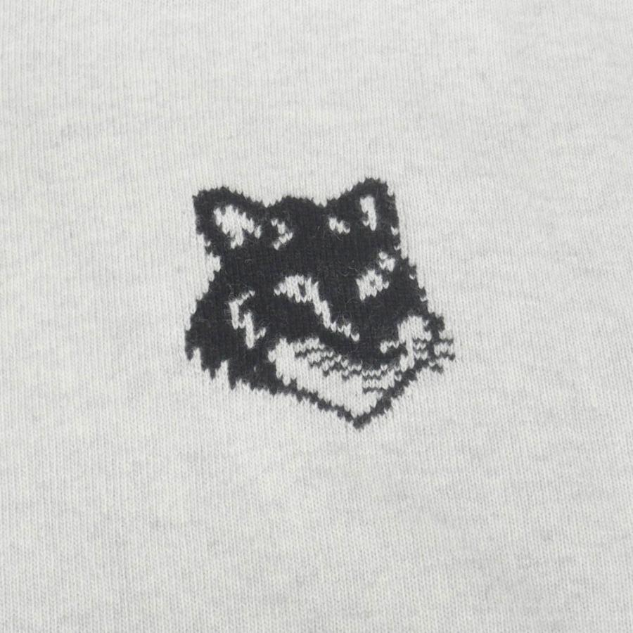 MAISON KITSUNE ダークグレー ハイネックセーター 狐刺繍 MAISON KITSUNE ダークグレー ハイネックセーター 狐刺繍 【公式通販】