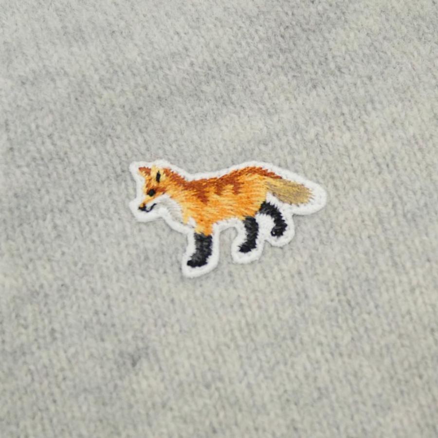 MAISON KITSUNE メゾンキツネ メンズカーディガン LM00507KT1006 / BABY FOX PATCH REGULAR CARDIGAN グレー｜tre-style｜04