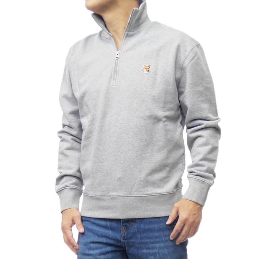 メゾンキツネ　スエット　メンズs MAISON KITSUNE（メゾン キツネ） メンズハーフジップトレーナー