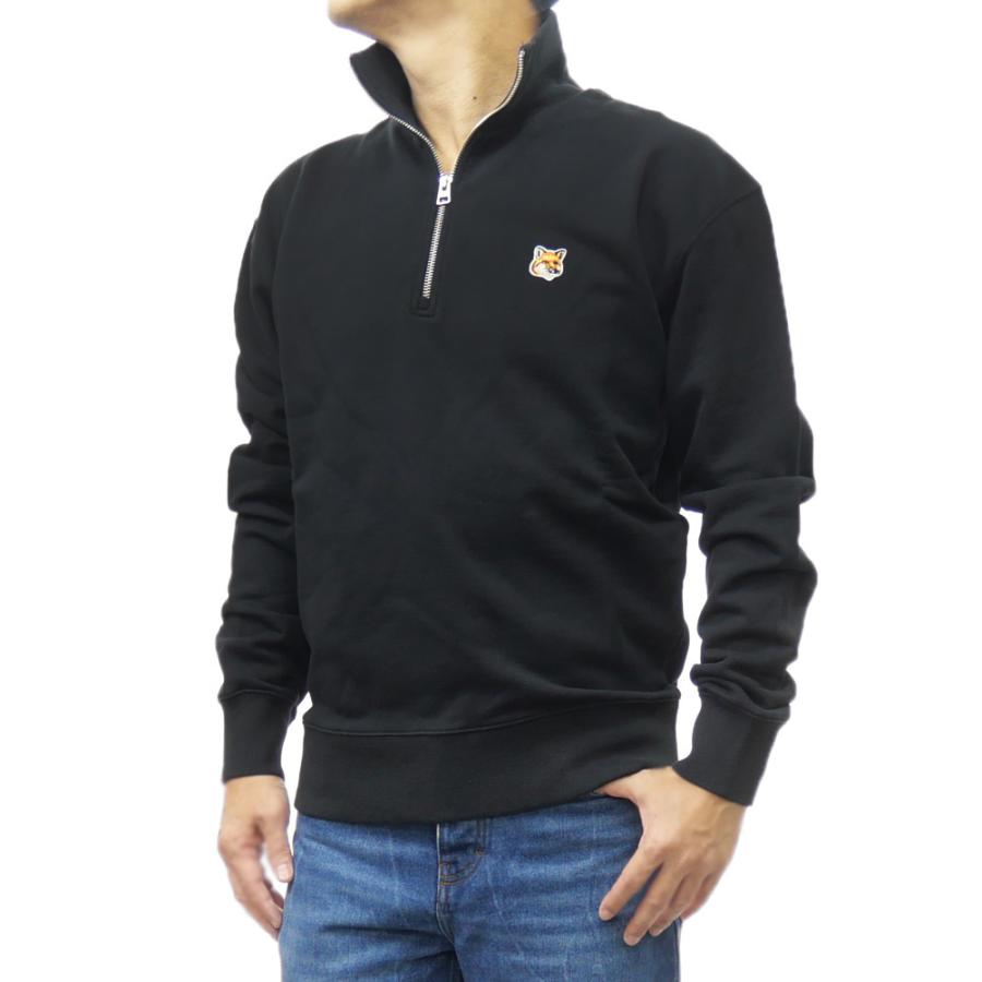 MAISON KITSUNE メゾンキツネ メンズパイル地ハーフジップ MAISON KITSUNE メゾンキツネ メンズパイル地ハーフジップ