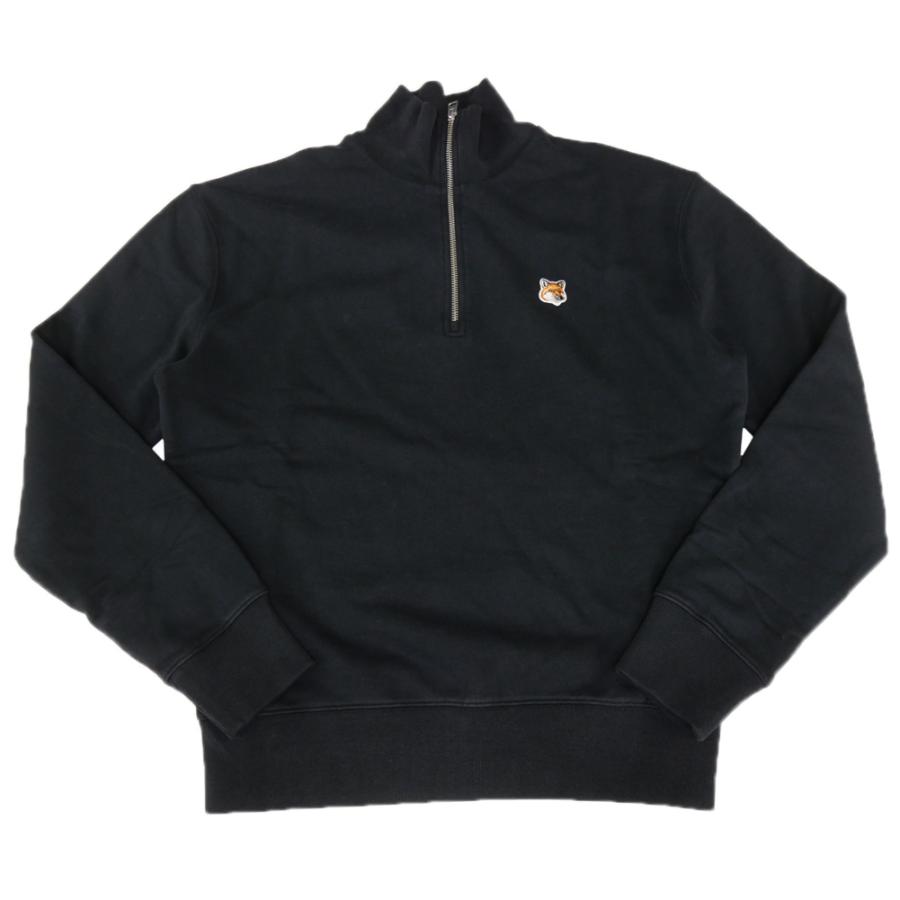 MAISON KITSUNE メゾンキツネ メンズパイル地ハーフジップ MAISON KITSUNE メゾンキツネ メンズパイル地ハーフジップ